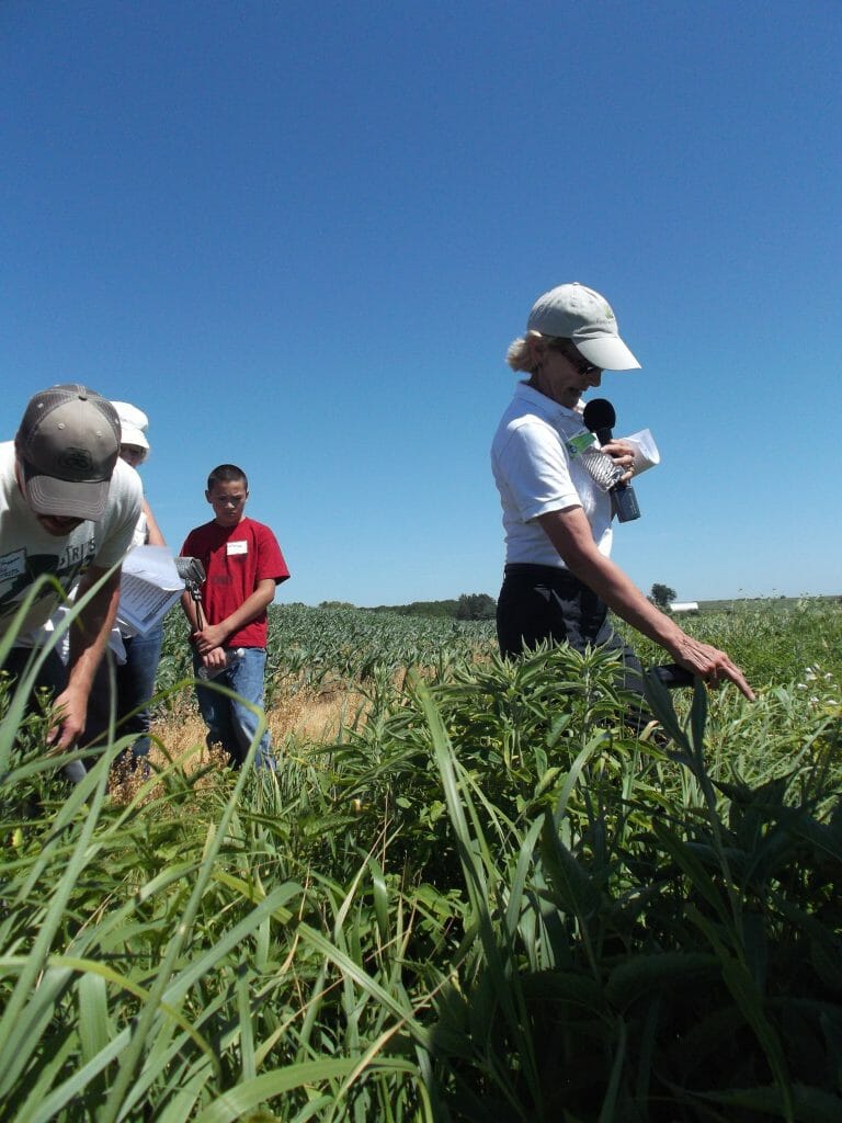 Maggie took delight in showing us her favorite prairie plant species.