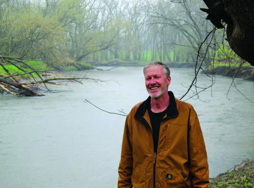 Clark Porter by Black Hawk Creek DO NOT REUSE photo by Jeff Reinitz of the Waterloo Cedar Falls Courier