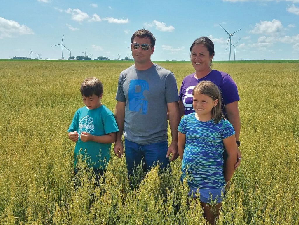 A.J. and Kellie Blair with their children