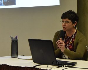 Amber mohr presenting at conference