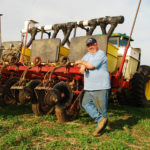 Fred Abels with tillage implement