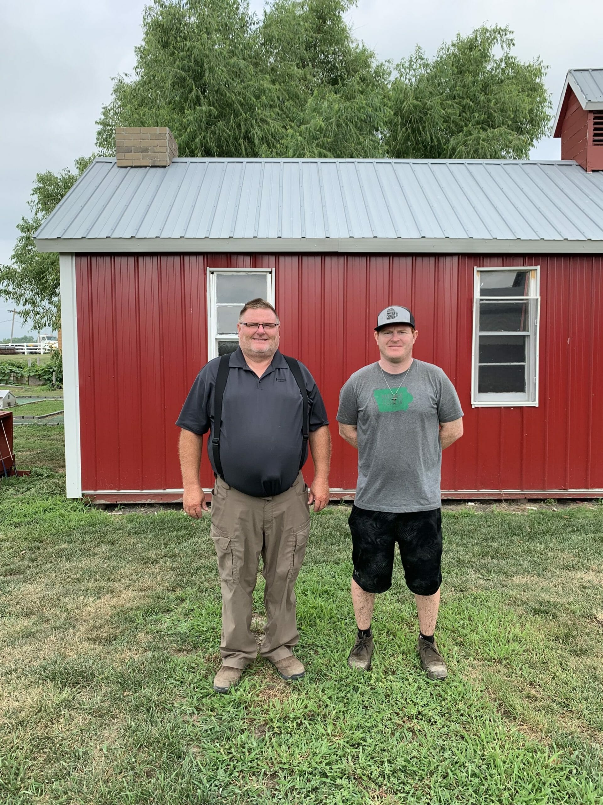Lee Wisecup, left, and his son, Arthur Wisecup, are working together to expand cover crops and conservation on their fourth-generation family farm.