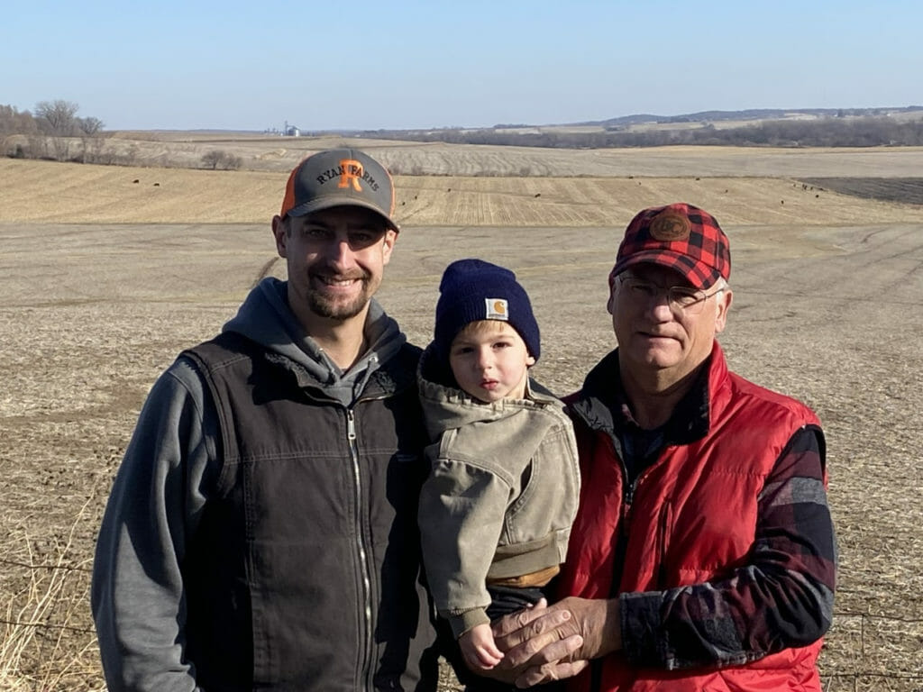 My son, Greg, his son Gavin, and me Don