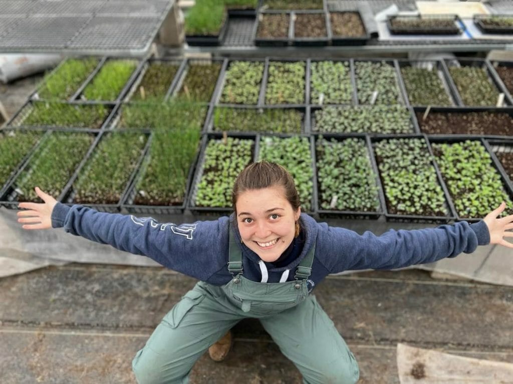 Carly with spring starts