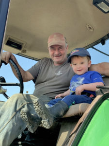 Dad (Dave) and our son Henry, spring 2022