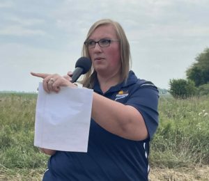 Laura Newberg at Merten farm field day