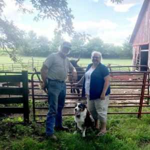 Jeff and Gayle Olson with Gusto