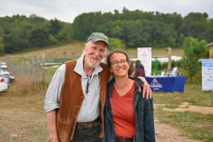 Steve McCargar and Hannah Breckbill at field day in 2023