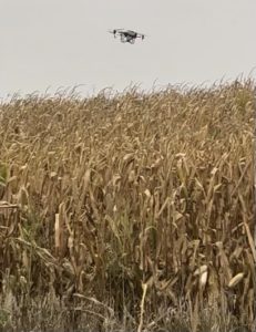 Drone planting cover crops ron rethmeier