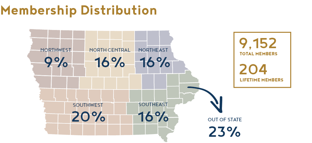 2024 Annual report membership distribution map