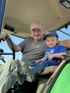 Dad (Dave) and our son Henry, spring 2022