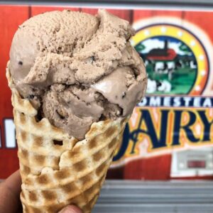 Ice cream at WW Homstead Dairy