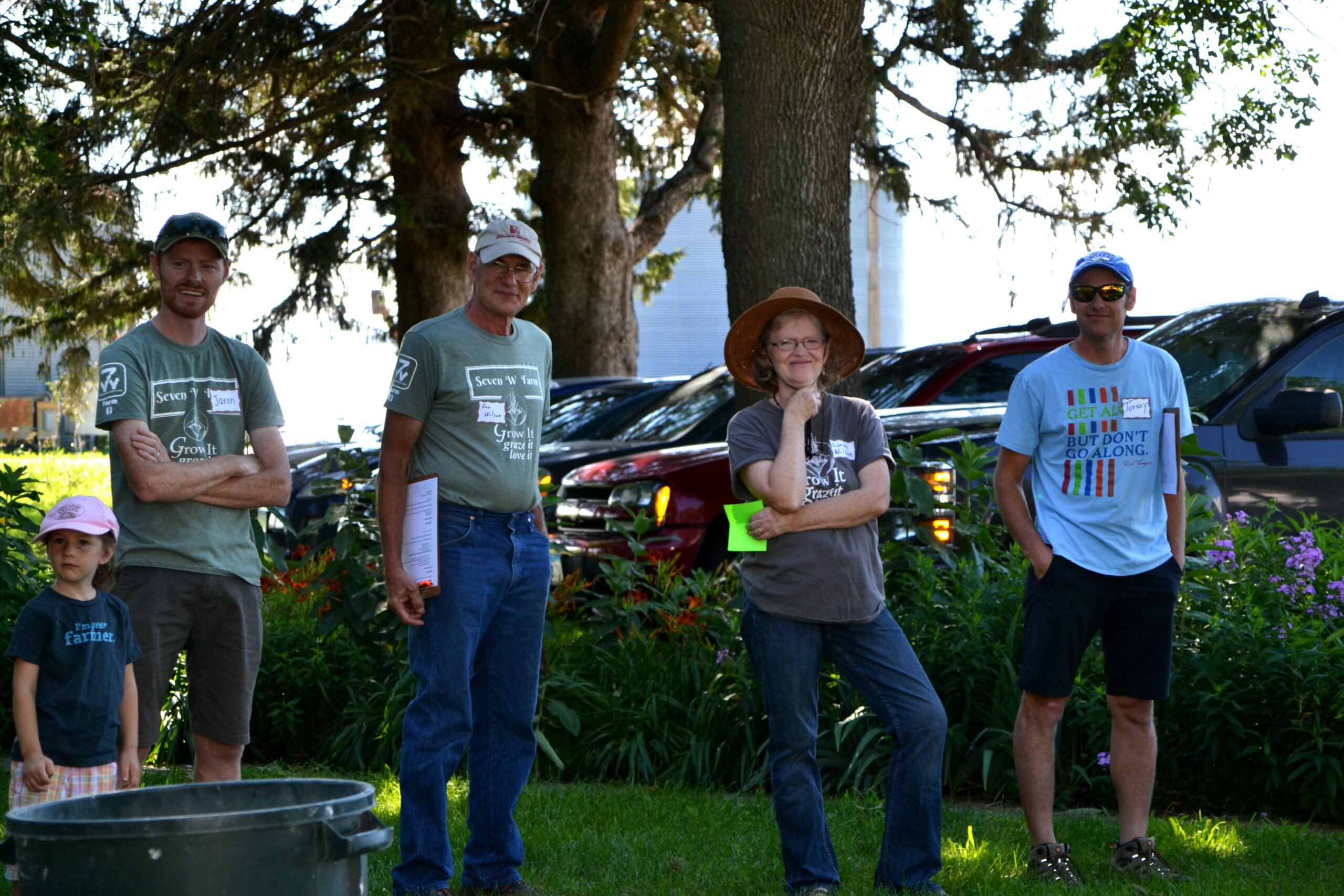 Jaron, Dan, Lorna and Torray Wilson at their 2018 field day