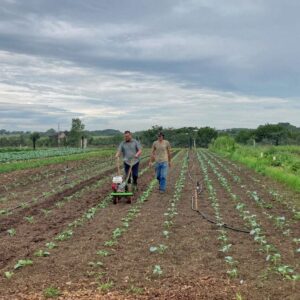 SIP beginning farmer demo at Grade A Gardens 7.31 iPhone Rachel Burke