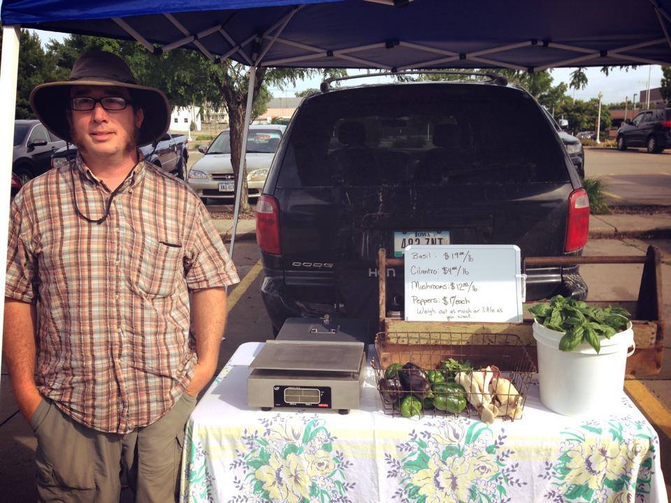 Tyson Allchin of Allchin Acres (photo courtesy of Muscatine Area Farmers Market)