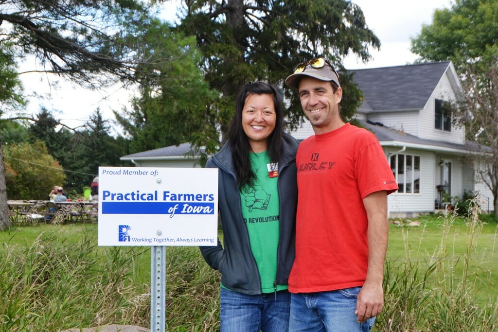 The happy hosts after a successful field day.
