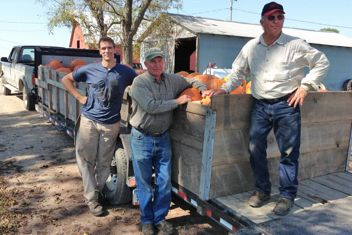 Multiple Generations of Pumpkins in Kossuth County
