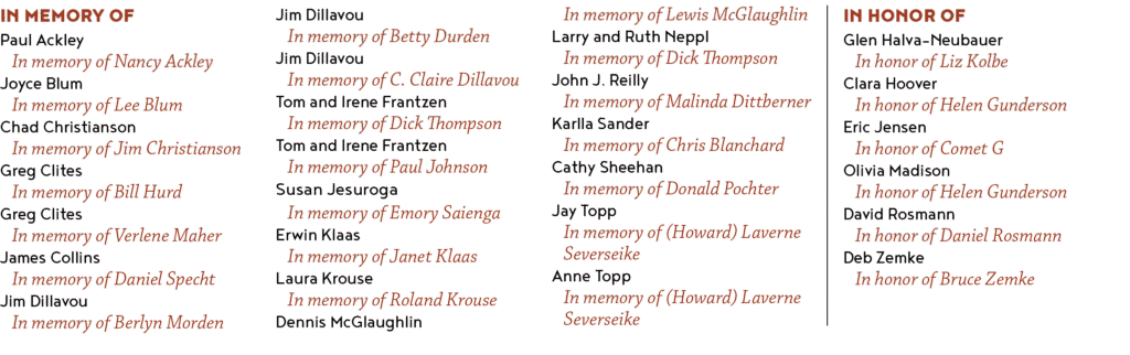 Tribute gifts