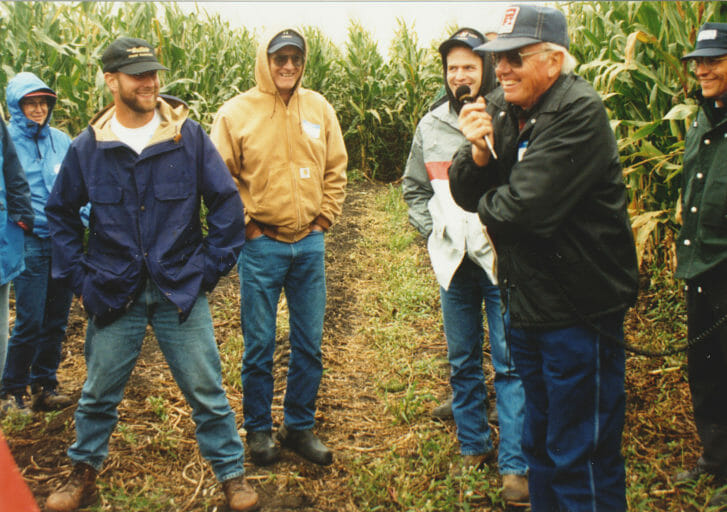 Dick hosting one of his many field days.