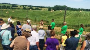 Experienced flower producer Ann Franzenburg added some great insight to the Hensley's field day.