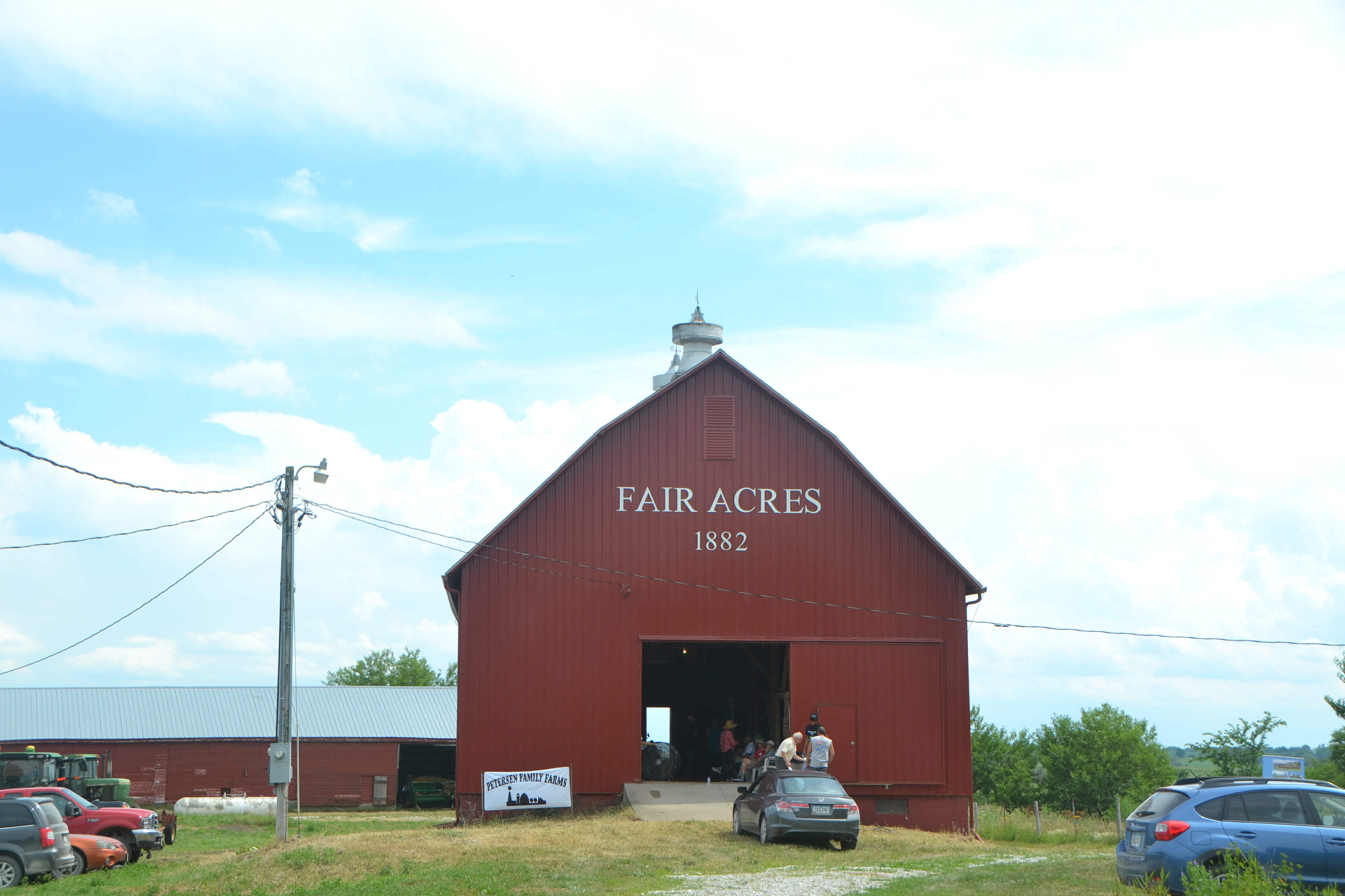 Fair Acres is the name of the Shivvers farm the Petersens now farm.