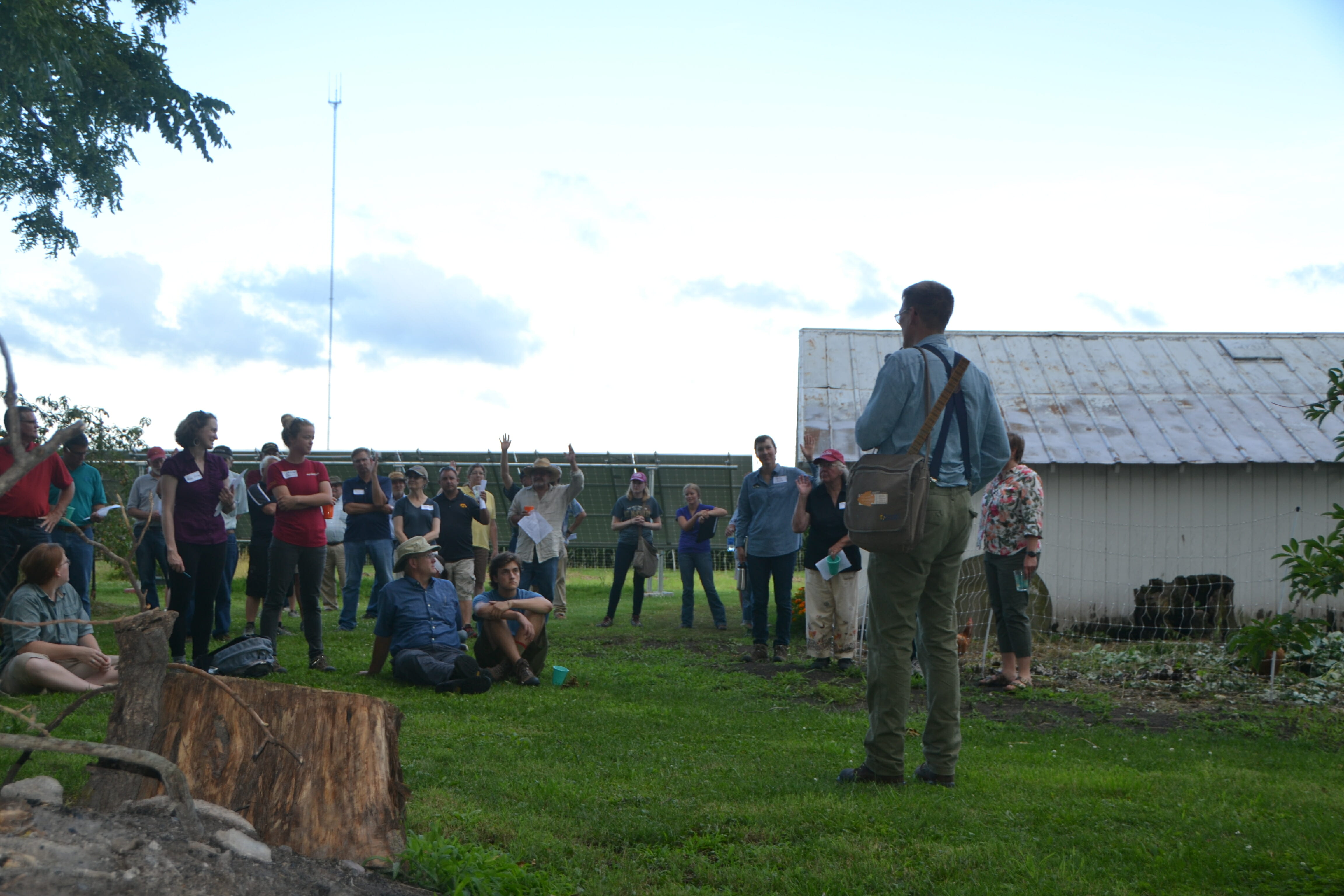Luke Gran of Prudenterra led a discussion on selecting tree and shrub species for a windbreak.